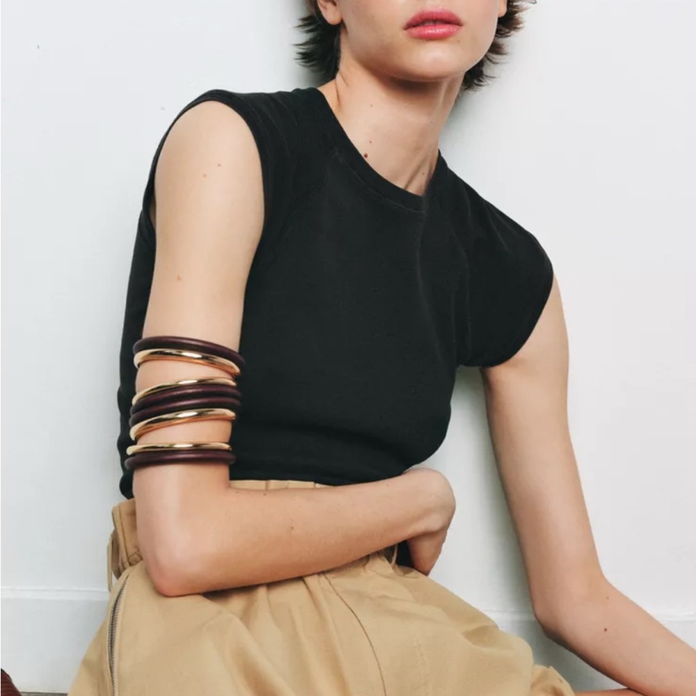 Zara PACK OF WOODEN RIGID BRACELETS